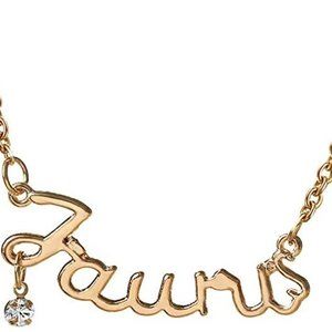 Horoscope Taurus birthday Gift Sign Customized Personalized gold necklace